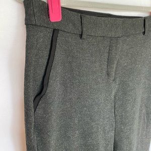 Express dark gray cropped pant